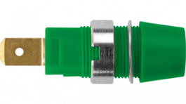 SAB 7560 AU / GN, Safety Socket diam. 4 mm green CAT III N/, Schutzinger