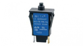 1140-F111-P1M1-5A, Thermal Circuit Breaker, 1-Pole, Panel Mount, 5A, IP00/IP40, ETA