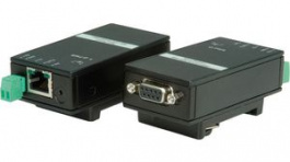 14.01.3456, Extender DIN Rail RS232 over Twisted Pair (RJ45) DB9 Female/RS232/RJ45 Socket, Roline