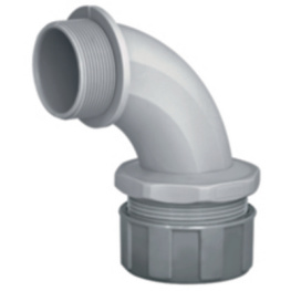 PSR25-90-M25 GY, Conduit fitting M25 grey 90deg, HellermannTyton