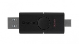 DTDE/32GB, USB Stick, DataTraveler Duo, 32GB, USB 3.2, Black, Kingston