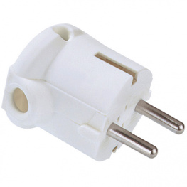 911.272, Mains Plug White F (CEE 7/4), Bachmann