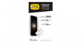 78-80516, Smartphone Kit, Cover, Glass and USB Wall Charger, Transparent/White, Otter Box
