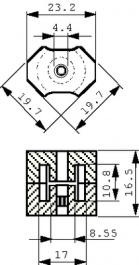 B65811-D250-A48 [2 шт], RM8 core set N48 PU=2 ST, TDK-Epcos