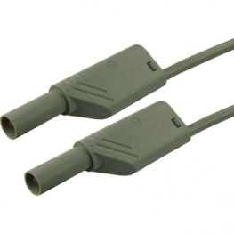MLS WS 200/2.5 GRAU / GREY, Safety test lead diam. 4 mm grey 200 cm CAT II, SKS Kontakttechnik