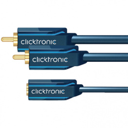70493, Audio adapter cinch - jack 3.5 mm 0.14 m, Clicktronic