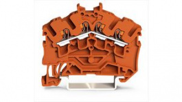 2202-6402, Terminal block, Push-In, 4 Poles, 1 ... 2.5mm², Wago