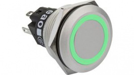 82-6551.1133, Illuminated Pushbutton Green 22.3mm 12V 3 A 1 Change-Over (CO), EAO