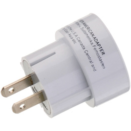K 102, Adapter, 2-pole, USA-DE white, -
