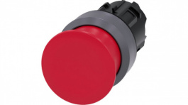 3SU1030-1AD20-0AA0, SIRIUS ACT Mushroom Push-Button front element Metal, matte, red, Siemens