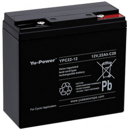 YPC22-12, Lead-acid battery 12 V 22 Ah, Yuasa