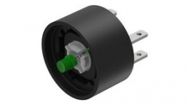 84-8511.5320, Illuminated Switching Element, LED, Green, 1NO, 100mA, Blade Terminal, 2.8 x 0.8, EAO