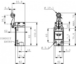 GLAC01A1B, Limit Switches, Honeywell