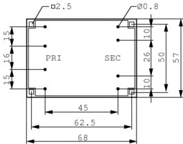 FL 30/18, Трансформатор PCB 30 VA 18 VAC (2x), BLOCK