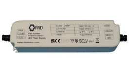 RND 500-00060, LED Driver, Constant Voltage, 60W 5A 12V IP67, RND power