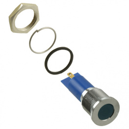Q16F1CXXB12E, LED Indicator blue 12 VDC, APEM
