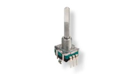 PRS11R-215F-N103B1, Rotary Potentiometer, Metal Shaft 10kOhm, 50mW, Â±20 %, Bourns