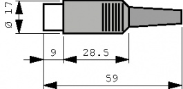 MAS 80 SN, Cable plug Grey, 8 Poles, Hirschmann