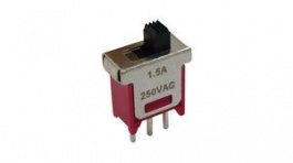 RND 210-00593, Subminiature Slide Switch, 1CO, ON-ON, PCB - Through Hole, RND Components