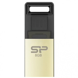 SP008GBUF2X10V1C, USB Stick OTG Mobile X10 8 GB графитово-серый, Silicon Power