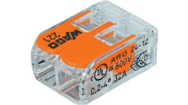 221-412 [100 шт], 221 Series Compact Lever Action Splicing Connector 1 x 2, Pack of 100 pieces, Wago