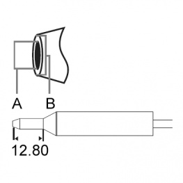 DFP-CNL4, Desoldering Tip, Long Reach, 390 °C, Metcal