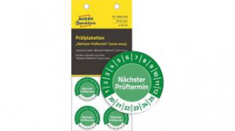 6988-2020, Inspection Plate, 20 ... 25, Vinyl, 30mm, Green, Zweckform