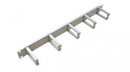 26.99.0311, Cable Management Panel with C-Ring Hooks for 19" Cabinets, Metal, Grey, Value