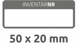 6917, Inventory Labels, 10 sheets/50 labels, 50 x 20 mm, White / Black, Zweckform