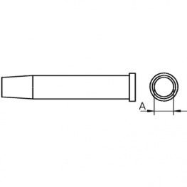 XT DS, Soldering tip Round shape, Weller