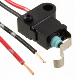 ASQM11638, Micro switch IP67 50 mA Simulated roller lever Sliding contacts 1 make contact (, Panasonic