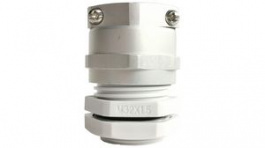RND 465-00830, Cable Gland with Clamp, M32 x 1.5, Nylon, Grey, IP68, RND Components