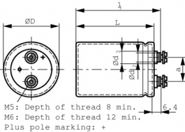 B43550B4338Q, Aluminium Electrolytic Capacitor 3300 uF 350 VDC, TDK-Epcos