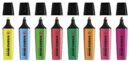aug-70, STABILO Boss highlighters original, 8 colours, Stabilo