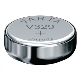 V329, Button cell battery,&nbsp;&nbsp;Silver Oxide, 1.55 V, 39 mAh, Varta