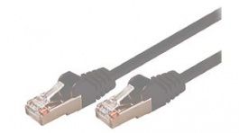 VLCP85121E10, Patch Cable CAT5e SF/UTP 1 m Grey, Valueline