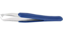 15AGW.C.DR.0, ESD Rubber Grip Cutting Tweezers Carbon Steel Cutting/Predominantly Angled Blade, Ideal-Tek
