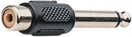 A 177, Audio Adapter, 1 x Jack Plug Mono 6.3 mm, 6.3/3.5 mm, Goobay