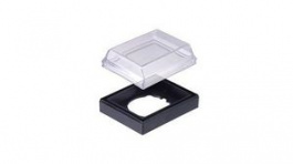 AT4115, Dust Cover Black / Transparent, NKK Switches (NIKKAI, Nihon)