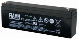 FG20201, Lead-Acid Battery, 12 V 2 Ah, FIAMM