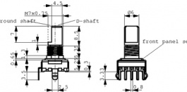 E33-VT610-M11T, Rotary Encoder 32Pos, ELMA