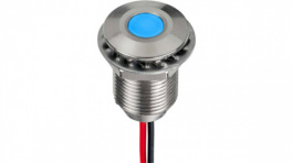 Q10F5SXXB12E, LED Indicator Blue 12 VDC, APEM