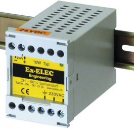 15 VDC 10 W, DC power supply 10 W 15 VDC 670 mA, Ex-Elec