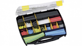 ShrinKit 321 Universal-PO-X-MIX, Heat-shrink tubing Kit 3:1 Polyolefin, Cross-Linked (POX) Transparent / Black, HellermannTyton