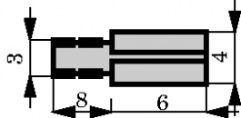 1361.61 [100 шт], Гнездо штыревого соединителя под пайку; обжим; на провод, Vogt AG