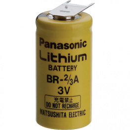 BR 2/3A E2SP, Lithium battery 3 V 1.2 Ah, Panasonic