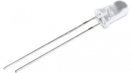 RND 135-00135, LED 5mm Round White 11000mcd 460nm, RND Components