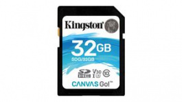 SDG/32GB, SDHC Card 32 GB, SDHC, 90 MB/s, 45 MB/s, Kingston