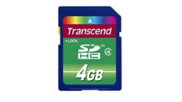 TS4GSDHC4, Memory Card 4GB, SDHC, 16MB/s, 4MB/s, Transcend