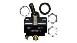 12TS15-6, Toggle Switches DPST (ON)-OFF Screw Term, Honeywell